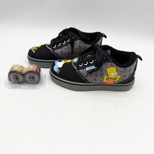 The Simpsons x Heelys Bart Homer Pro 20 Shoes Black Boys Size 13c